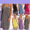 Elegant Womens Summer Boho Floral Short Midi Dress For Cocktail Evening Parties