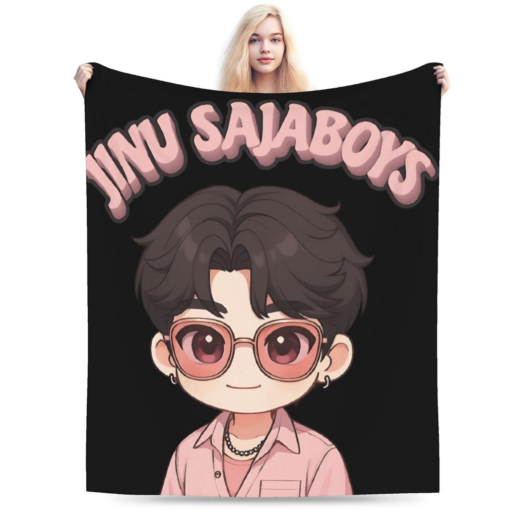 Saja Boyband Kpop Dämonenjäger Decke Weich Warm Neuheit Plüsch Überwurfdecke Für Kinder Draußen Flanell Bettdecke Bettbezug