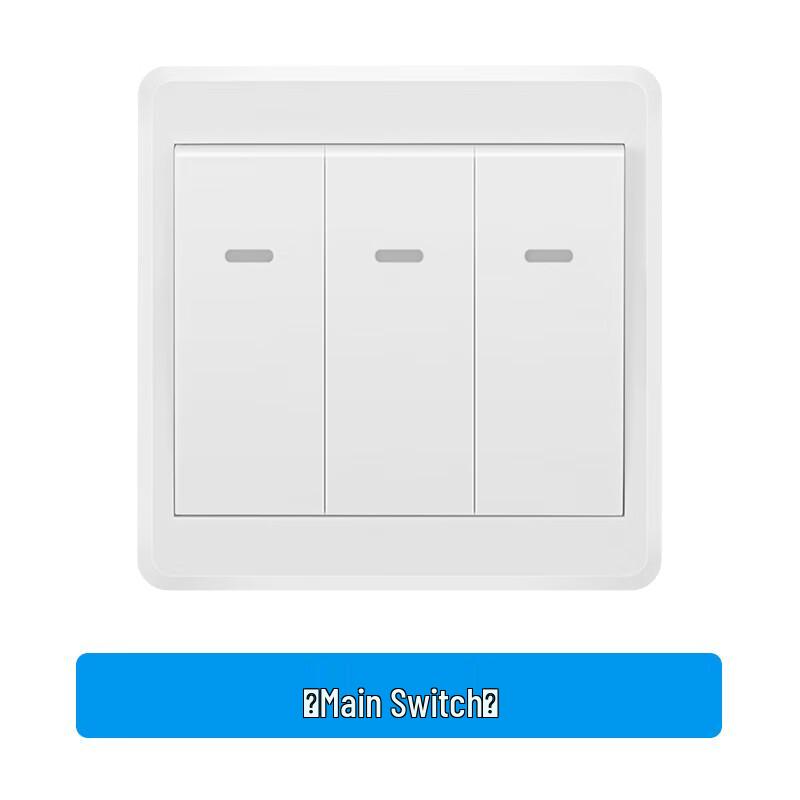Wireless 220V 3-Gang Remote Control Light Switch Panel