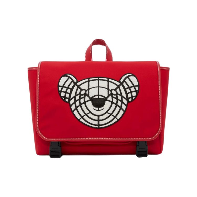 

Burberry Teddy Bear Patch Adjustable Shoulder Strap Leather Decor Backpack Kids Backpacks Red 80649331 Basic Set (Bag+Dust Bag)