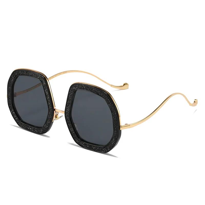 

Big Frame Sunglasses Crystal Women Cooling Designer Women Luxury Shades Femme Sun Glasses Okulary Przeciwsloneczne Męskie