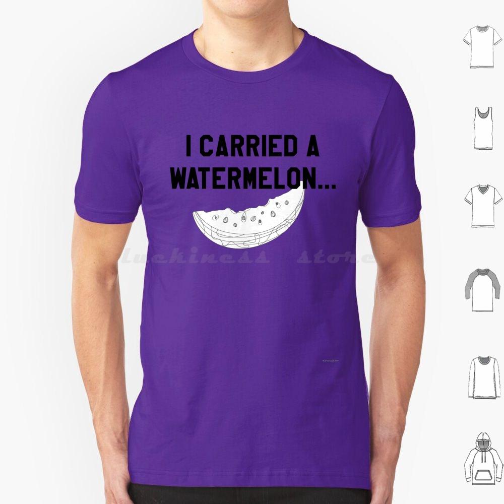 I Carried A Watermelon Black Text T Shirt Big Size 100 Cotton Dirty Dancing Watermelon Johnny Castle Baby Dancing 80s S