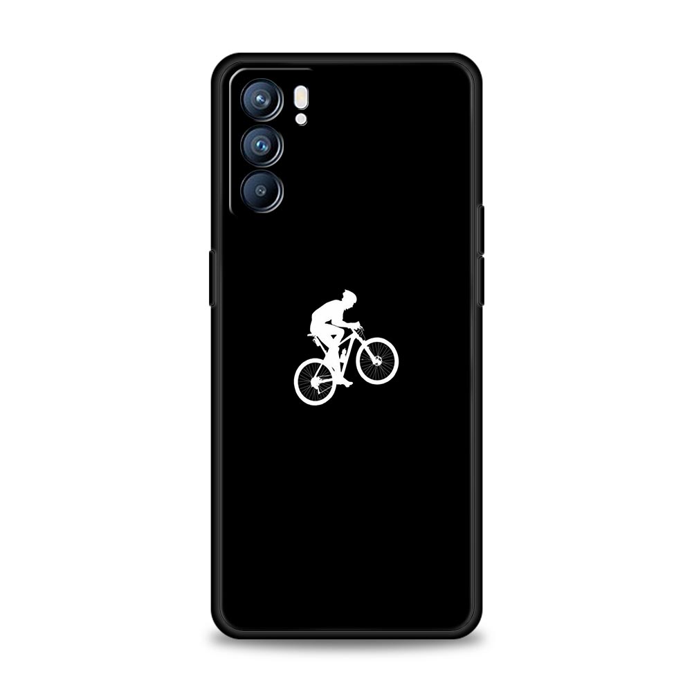 Mountain Bikes Cycling Phone Case For Oppo Find X5 A54 A53 A52 A9 2020 A15 A95 A16 A76 A74 A12 Reno7 SE Reno6 Pro Plus 5G Cover