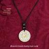 Recommended Ethnic Mountain Ghost Flower Amulet Keychain & Necklace for Men and Women, 2025 Style