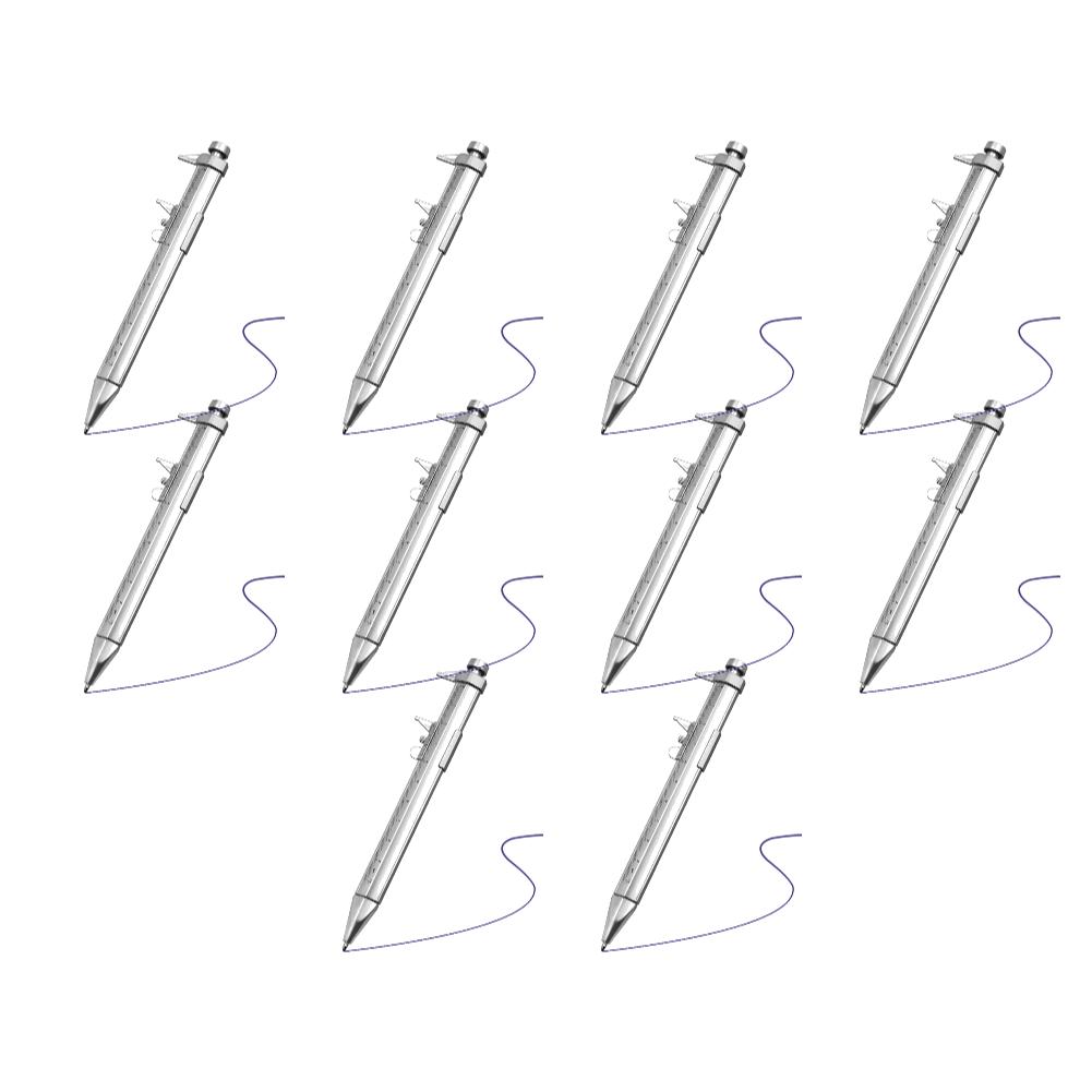 5/10Pcs 2 In 1 Caliper Type Ballpoint Pen 0-100mm Multifunction Plastic Student Gift Stationery Vernier Caliper Measuring Tools