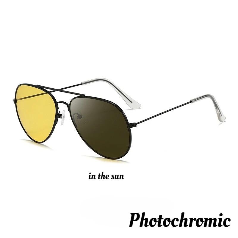 Lunettes de soleil mode homme et femme Nouvelle Jour et Nuit Lentilles Photochromiques Extérieures Lunettes de Soleil Vision Nocturne Lunettes Tendance Mode