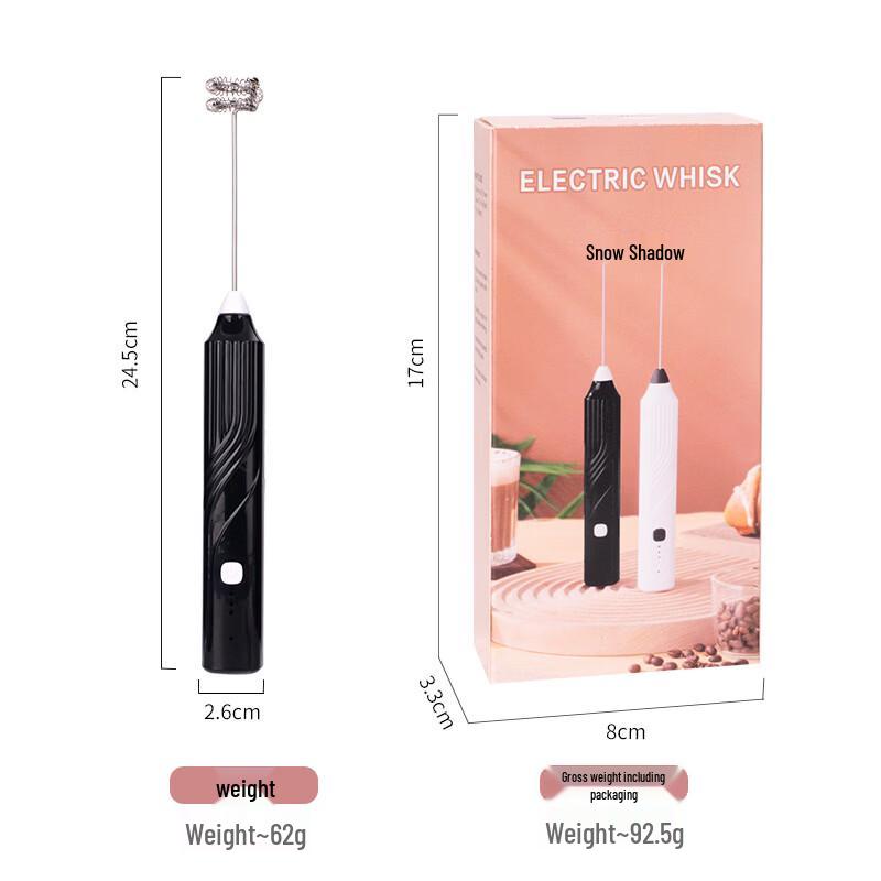 Abay Household Wireless Egg Beater and Milk Frother