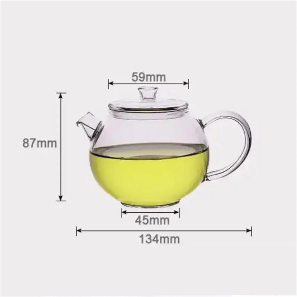 

Small Capacity 200ml Heat-resistant Glass Teapot With Filter Brewing Flower Green Tea Pot One Person Tea Maker Kung Fu Tea Set чистий