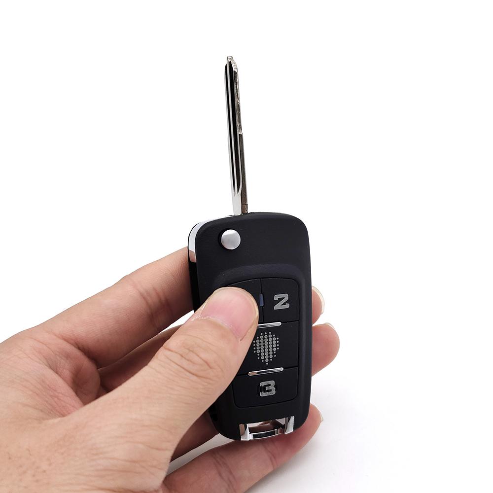 Folding Flip Blank Key for Chevrolet Cruze Remote Key Shell 4 Button Key Blank Cover Fob Case Original Logo