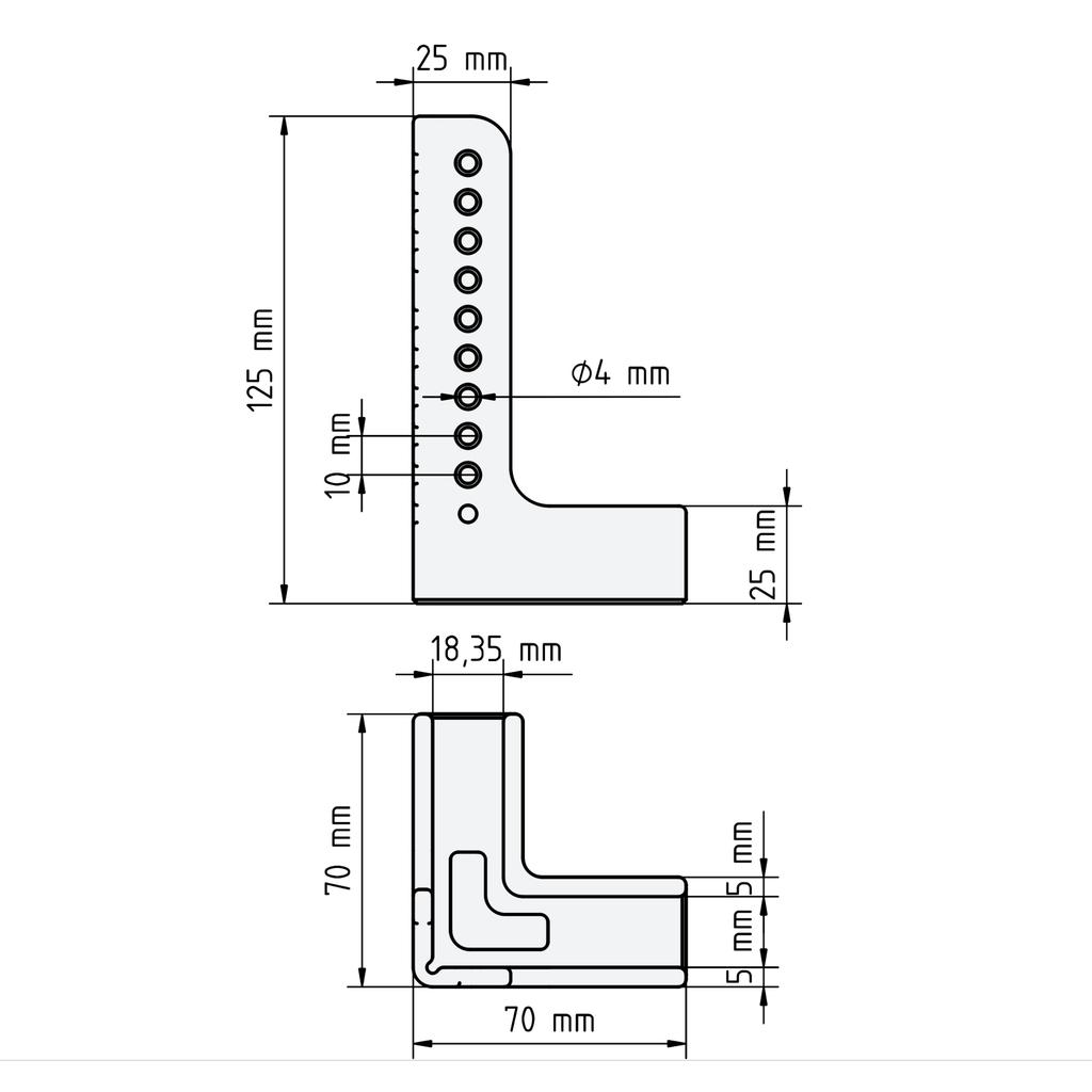 Carpenter' Handle -125 For 18mm Boards