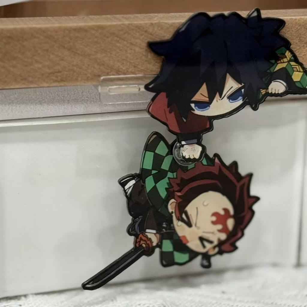 Demon Slayer Tanjiro & Giyu Acryl-Aufsteller Schlüsselanhänger Shaker-Ornament