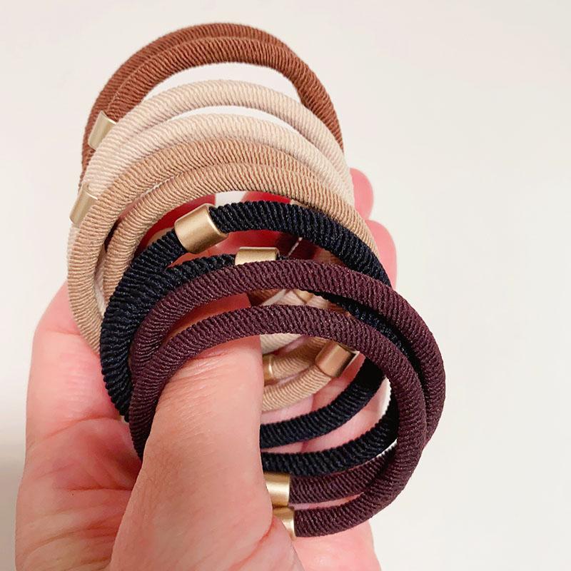 10pcs Trendy Girls Braided Elastic Hair Rubber Bands Women Hair Scrunchies Ponytail Hair Holder Hair Gum Hair Tie