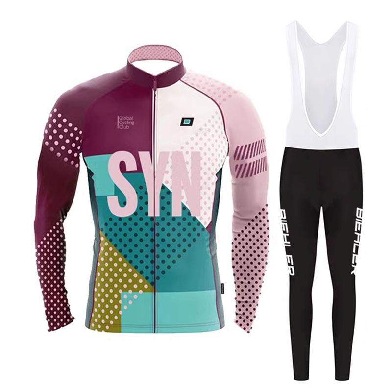 Bicycle Long-sleeved Top Set Road Bike Thin Men's Autumn and Winter Overalls 2026 Autumn Breathable Suit Cycling Suit