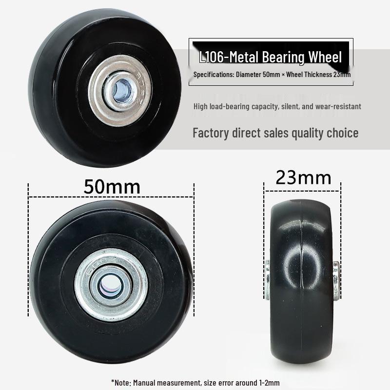 Universal Wheel Replacement for Luggage Suitcase: Leather Caster Rubber Roller Rim Repair Accessories