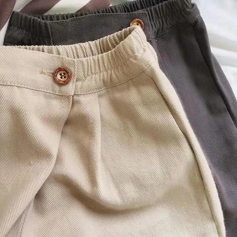 Spring Kids Harem Pants Solid Color Girls Loose Casual Pants Korean Version Thin Children Boys Trousers