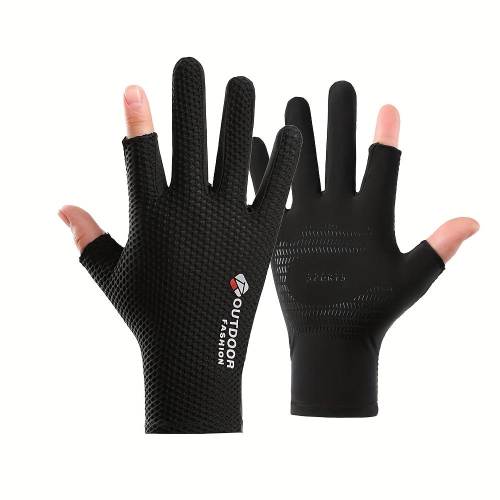 

Summer Cycling Gloves Breathable Mesh Non-Slip Grip Touchscreen MTB Gloves Outdoor Quick Dry Fishing Hiking Camping Gloves чорний