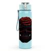 1PC Dark Sugar Skull Halloween Print 750ml Color Plastic Sports Water Bottle Leakproof Flip Straw Lid Suitable for Sports Office Home Use