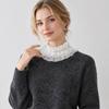 Ruffle Trim Lace Collar White Black Wrist Cuffs Clothing Accessory Fake Cuffs  Daily Outfit