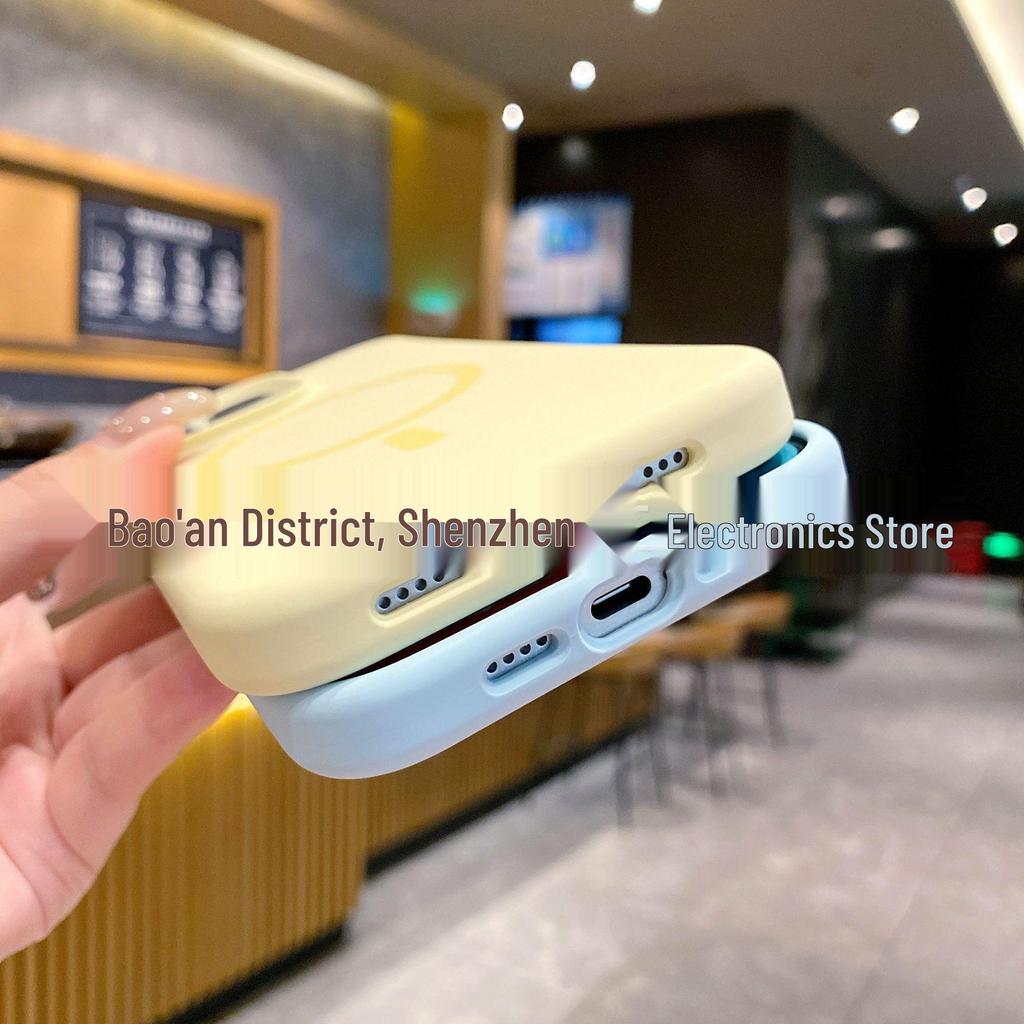 17 Pro Max Liquid Silicone Magnetic Phone Case, Full Coverage, Anti-Drop, High-End Protective Cover for Apple 17.