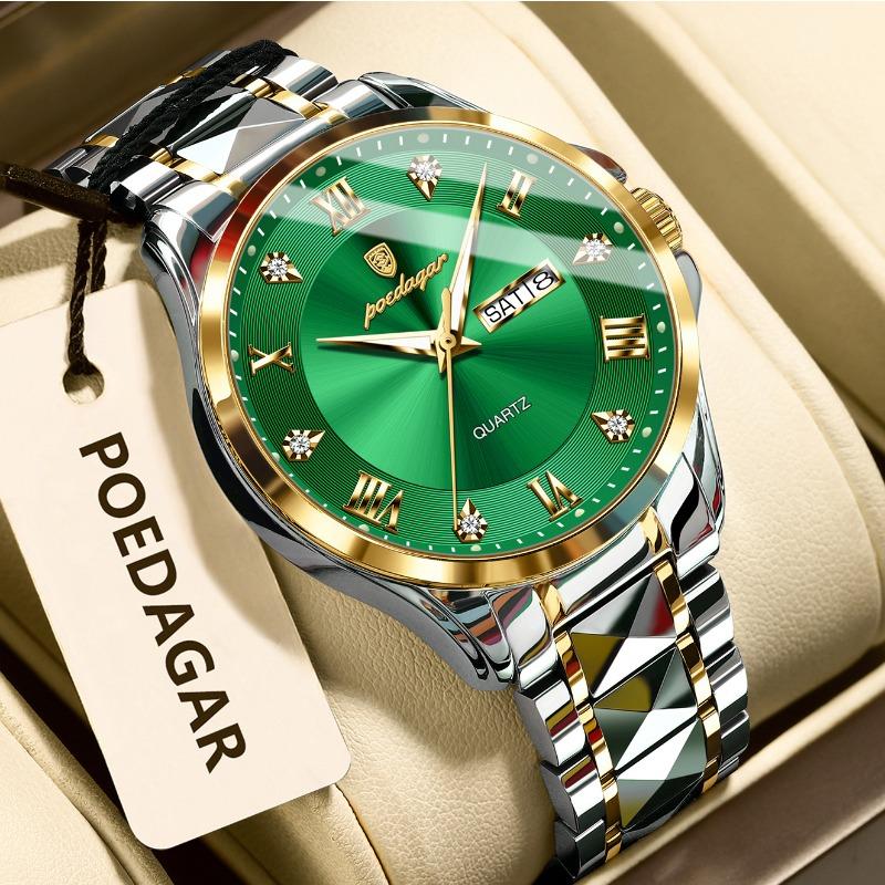 New Top Brand Fashion Men's Watch Luxury Double Calendar Fashion Business Luminous Men's Watch