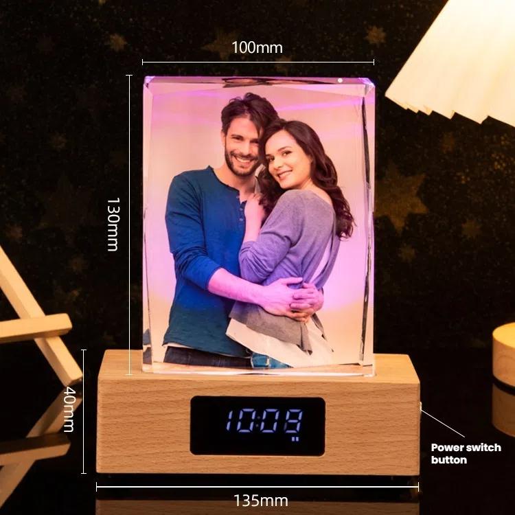 Dropshipping Gift CJH Crystal Lights, Crystal Bluetooth Music Box, Customized Photos, Portraits, Color Printing, Wedding Gifts Internal carving