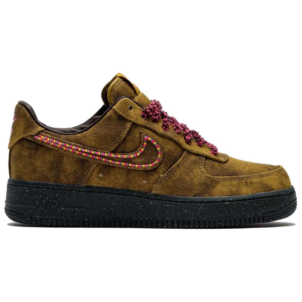 Nike Air Force 1 Low 07 QS Boucle Desert Moss Zapatillas para Hombre Multicolor Rosa Intenso-Oro Midwest-Marrón Barroco-Negro-Antracita IO4474-300