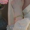 Intense longing*Hetian jade bracelet, vintage light luxury niche design, suitable for female friends to give to mothers, peach agate light luxury