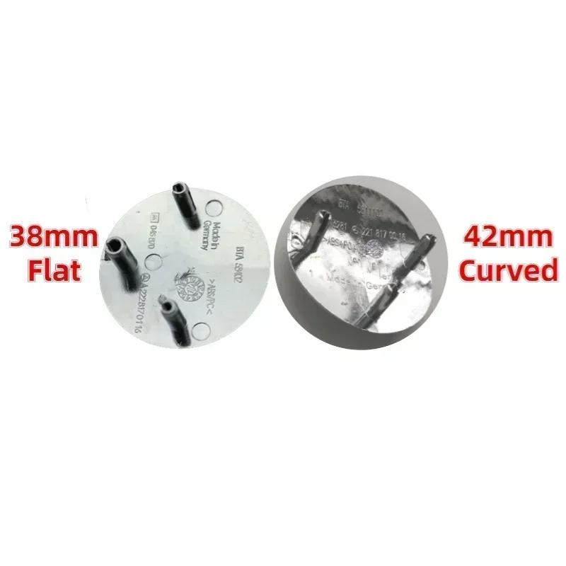 WXUKM1 C200 E200 For Mercedes Benz 38mm 42mm ABS Car Hood Sticker Car Front Grilled Cover Emblem Accessory for Mercedes Benz W203 W204