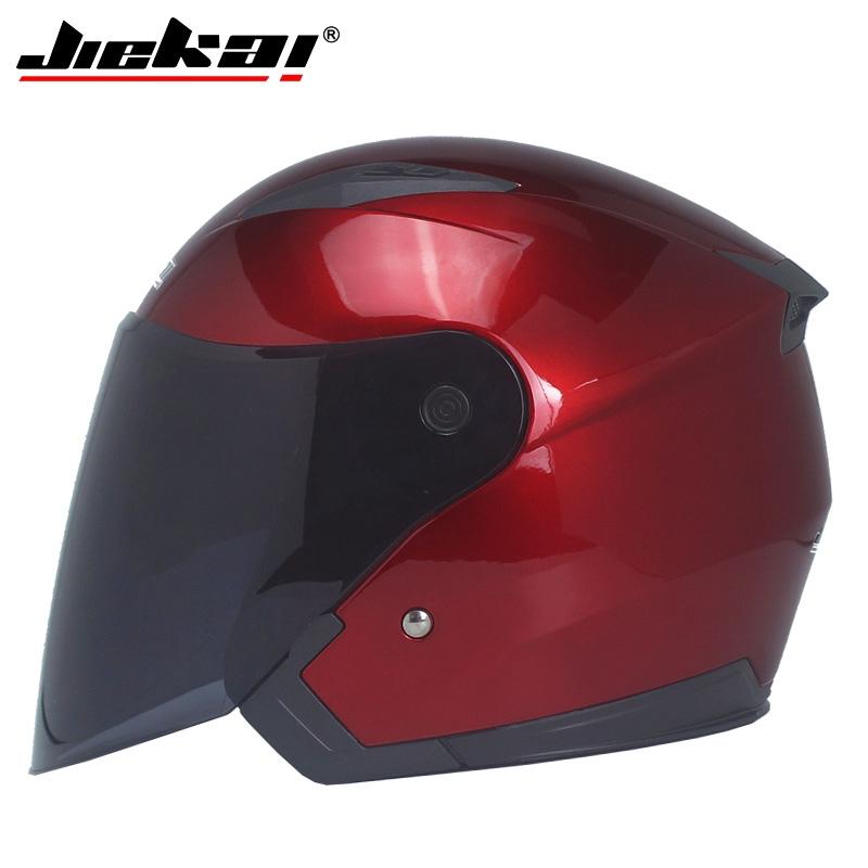 Genuine JIEKAI Helmet Motorcycle Motorbike Dual Lens Summer Winter Open Face Helmet Moto capacete para motocicleta casco516