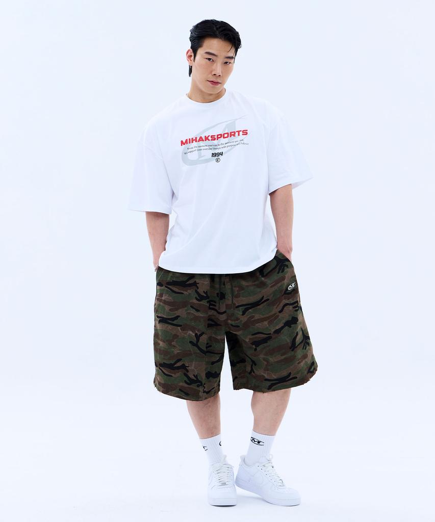 Mihag Performance Stamp Oversized T-Shirt (White)