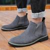 Men'S Shoes Fashion Suede Chelsea Boots Men Spring Autumn Slip On Ankle Boots Vintage Motorcycle Male Brand Handmade Footwear