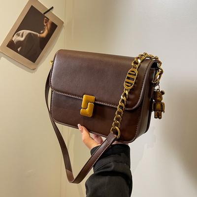 Premium Small Bag Women's Bag New Retro Texture Niche Messenger Bag Versatile Single Shoulder Underarm Small Square Bag