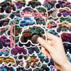 New 50 Monster Truck Series Waterproof Decorative Stickers DIY Mobile Shell Skateboard Helmet Guitar Decoration