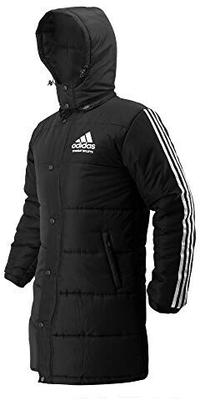 Combat Sports Winter-Parka-Mantle Long Winter Jacket Black
