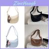 Canvas Dumpling Bag For Women With Zipper Closure And Street Style Design