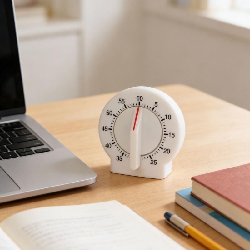 Mechanical Plastic Timers Countdowns Clock For Precise Time Management In Homes Office And Outdoor Activity