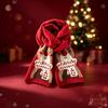 New wool embroidery autumn and winter knitting loose big head scarf to keep warm and thicken fashion scarf Christmas atmosphere