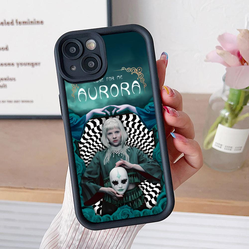 Aurora Aksnes Thicken TPU Mobile Phone Case for iPhone 17 16 15 14 13 12 11 Air Pro Max Plus Colorful Cover