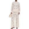 2025 Autumn/Winter European Long-Sleeve Shirt Suit with Loose Holiday Pants