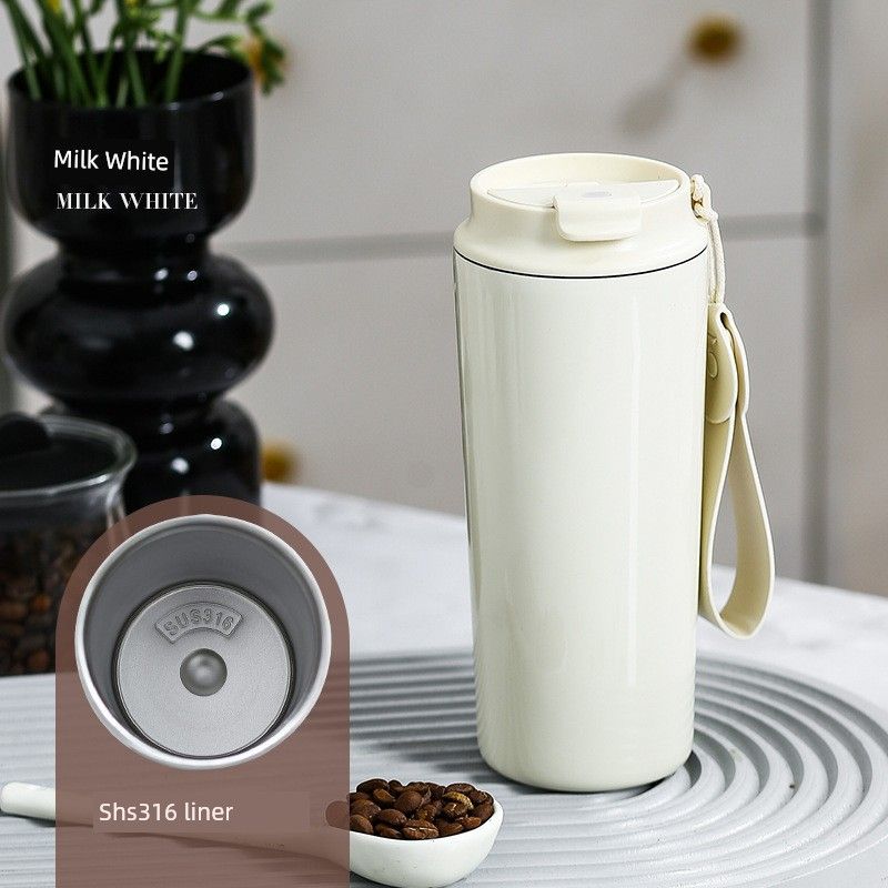 Large-Capacity Thermos Cup for Women, Good-Looking Ice Cup, Portable Car Coffee Cup, Outdoor Sports Water Bottle, Tea Cup