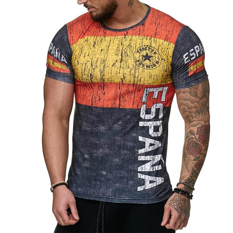 Portugal Spain Sweden Graphic T-shirts Retro Street Casual Classic Fashion Oversized Men's T-shirts