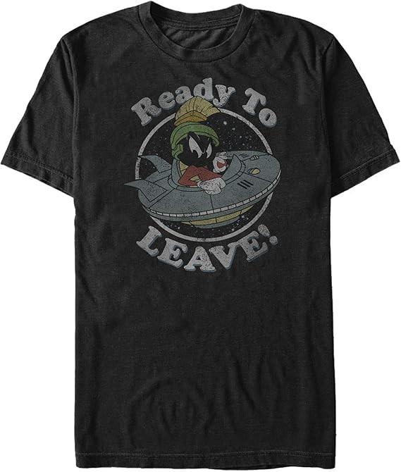 Looney Tunes Men s Marvin The Martian Ready To Leave T-shirt Unisex T-Shirt S