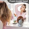 Foam Wig Head Mannequin Stand Holder Faceless Cosmetics Display Stand for Hair Travel Salon Hairpieces Model Hats Style