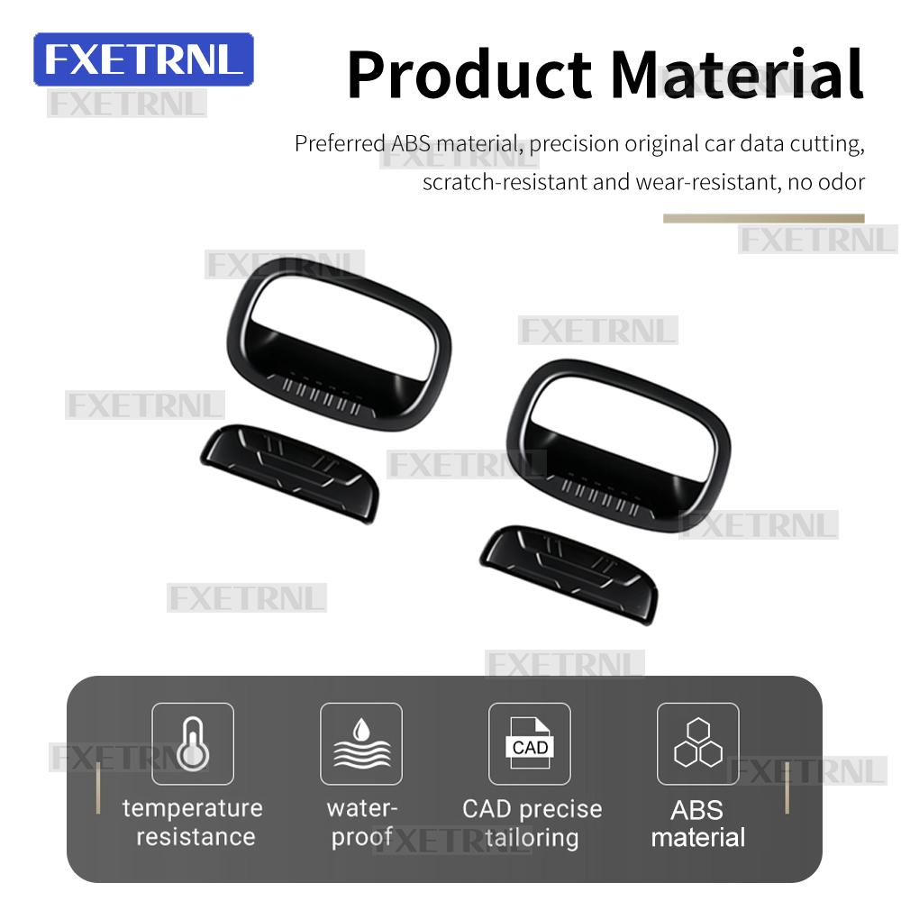 Car Outer Door Trim For Suzuki Jimny 2/4-Doors Nomade 2018-2025 Rear Trunk Cover Auto Handle Frame Matte Black Accessories