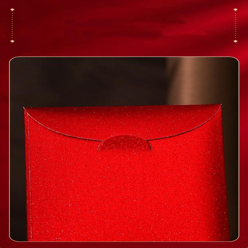 6Pcs Joy Pattern Wedding Red Envelope Blessing Traditional Money Bag Chinese Style Gift Envelopes Wedding Celebration