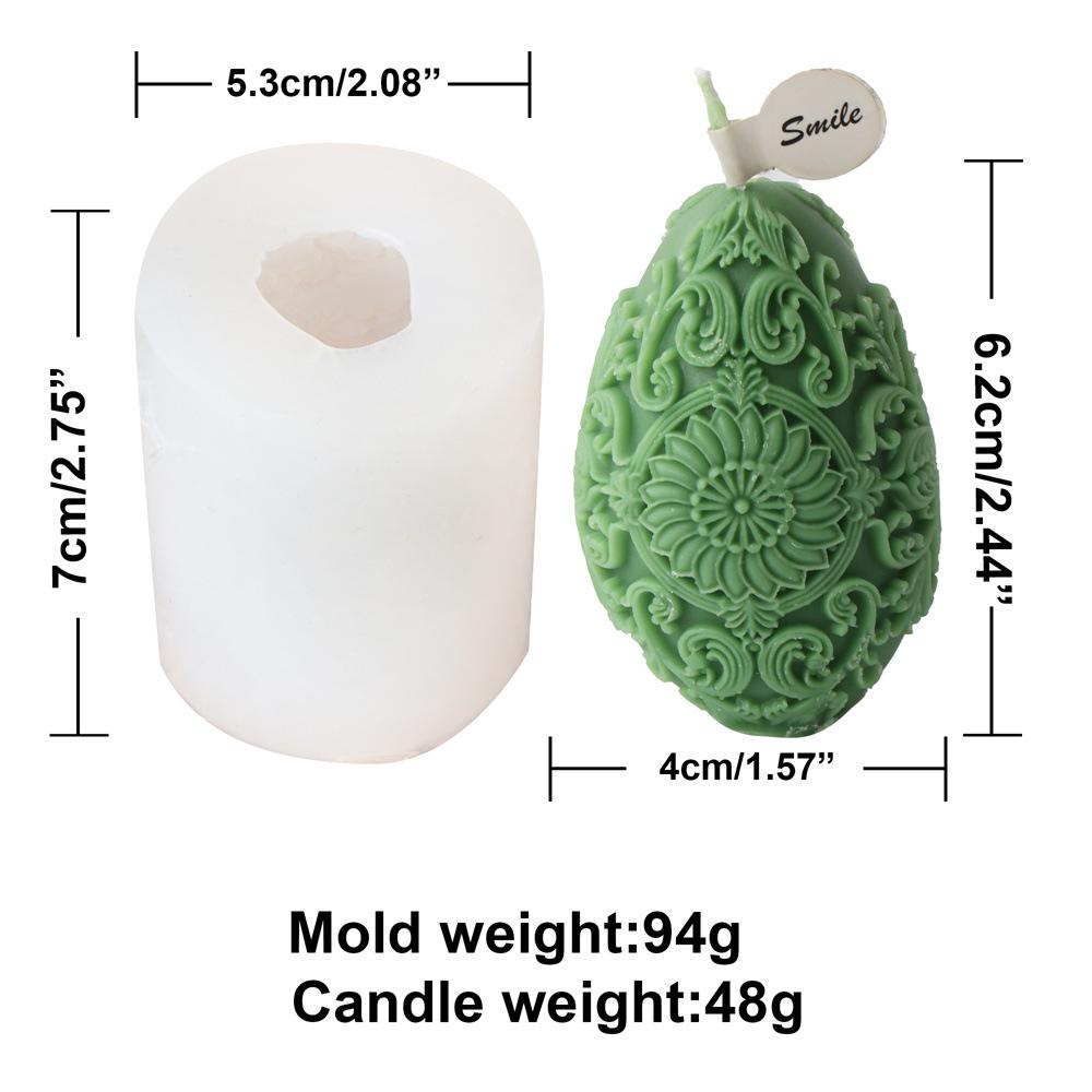 Graffiti Eggs Candle Making Kit Aromatherapy Easter Egg Candle Molds Easter Silicone Mould Embossed Aromatherapy Plaster