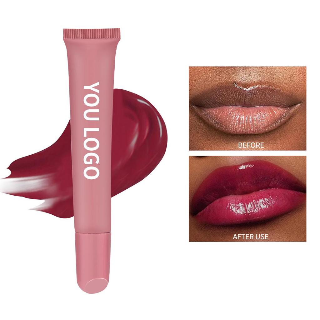 No Logo Colored Lip Peptide: Moisturizing Liquid Lip Gloss Oil