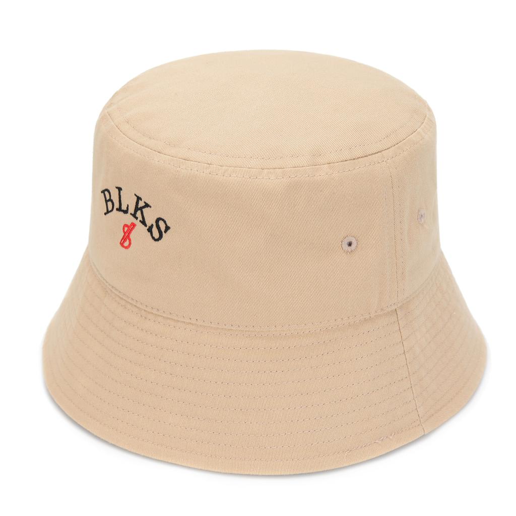 Beullaegsaenjeu Basic Symbol Logo Embroidered Bucket Hat_Beige