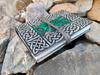 Embossed Leather Tree of Life Journal: Celtic Grimoire, 5x7 Lined Diary