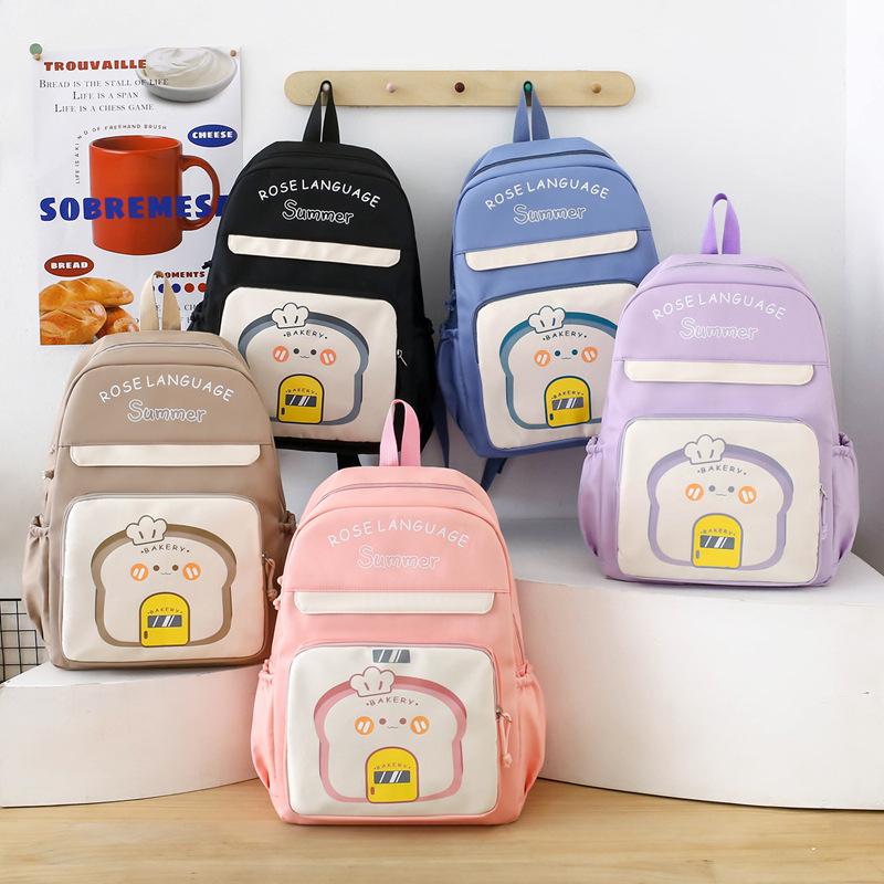 Dreiteiliges Rucksack-Set Studenten-Schultasche Jungen Mädchen Rucksack mit großem Fassungsvermögen Cartoon Kinderrucksack